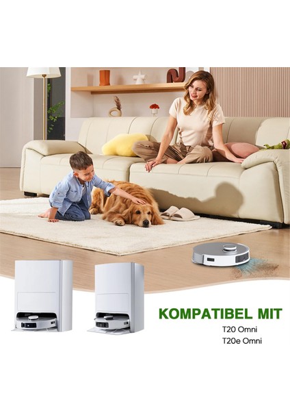 Ecovacs Deebot T20 Omnı Robot Vacum Searikacılar Ana Yan Fırçalar Hepa Filtreler Paspas Bez Toz Torbaları Yedek Parçalar (Yurt Dışından) modelleri