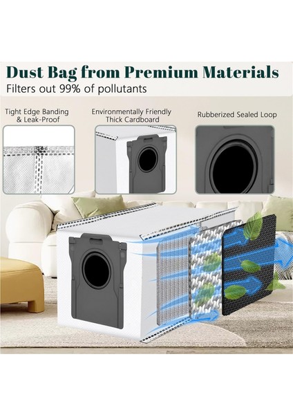 Dreame Mova E30 Ultra Robot Vakum Temizleyici Emme Istasyonu, Vakum Süpürge Torbaları + Yıkanabilir Mop Için Aksesuar Seti (Yurt Dışından) modelleri