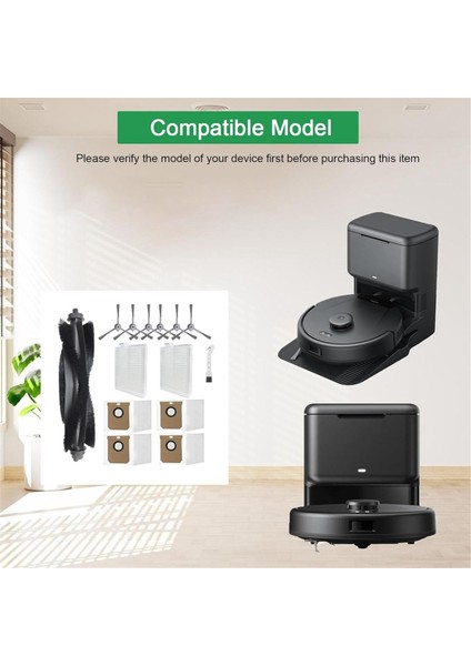 Eufy Clean L60, L60 Ses, L50, L50 Ses Vakum Süpürge Yedek Parçaları Hepa Filtre Mop Kumaş Tarafı / Ana Fırça Aksesuarları (Yurt Dışından) modelleri