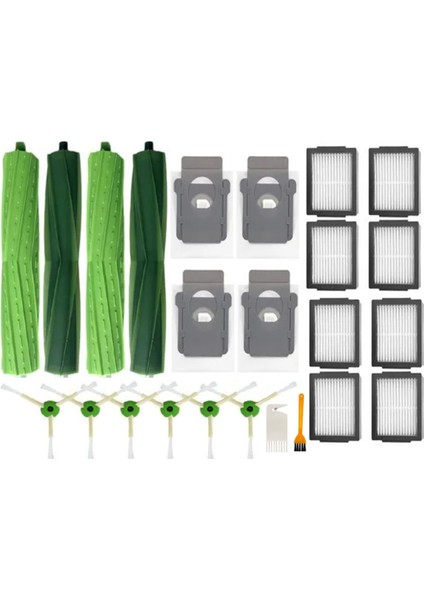 Irobot Roomba Için I3 I4 I6 I7 I8 J7 E5 E6 E7 Robot Vakum Temizleyici Aksesuarları Ana Yan Fırça Filtre Toz Çanta Parçaları (Yurt Dışından)