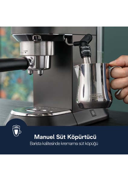 Dedica Manuel Espresso Makinesi EC 685.BK