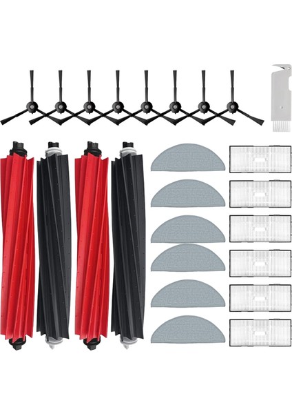 Roborock S8/s8+/s8 Pro Ultra Robot Vakum Temizleyici Aksesuarları Kit Temizleme Aracı Için Yedek Parça Aksesuarları Kiti (Yurt Dışından)