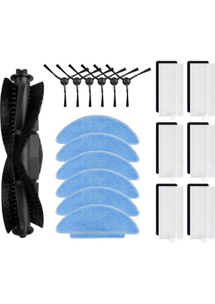Tikom L9000 Robot Vakum Ana Yan Fırçası Hepa Filtresi Mop Pad Yedek Yedek Parça Aksesuarları, B (Yurt Dışından)