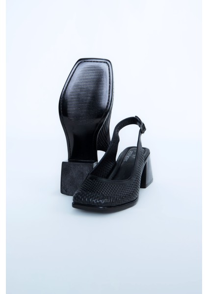 Kadın Topuklu Ayakkabı Z6919002-SIYAH