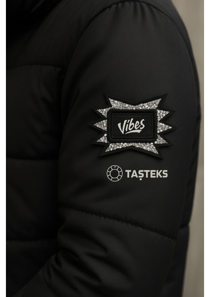 Taşlı Ütülenebilen Veya Sticker Olarak Kullanılabilen ' Vibes ' Yazılı Patch fırsatları