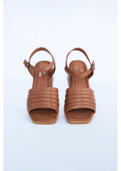 Kadın Topuklu Ayakkabı Z6919006-TABA