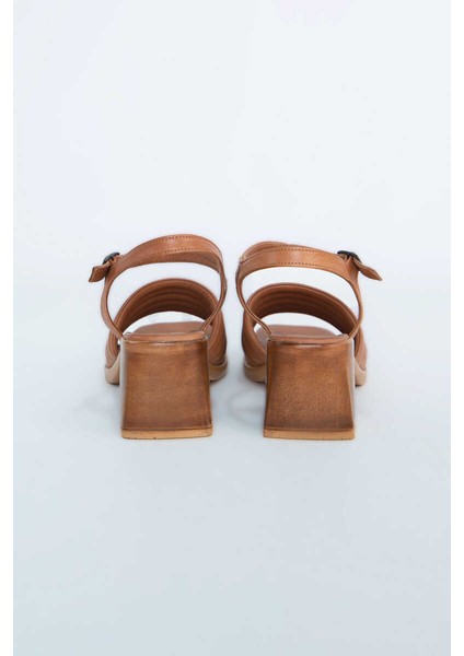 Kadın Topuklu Ayakkabı Z6919006-TABA