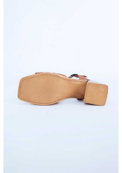 Kadın Topuklu Ayakkabı Z6919006-TABA