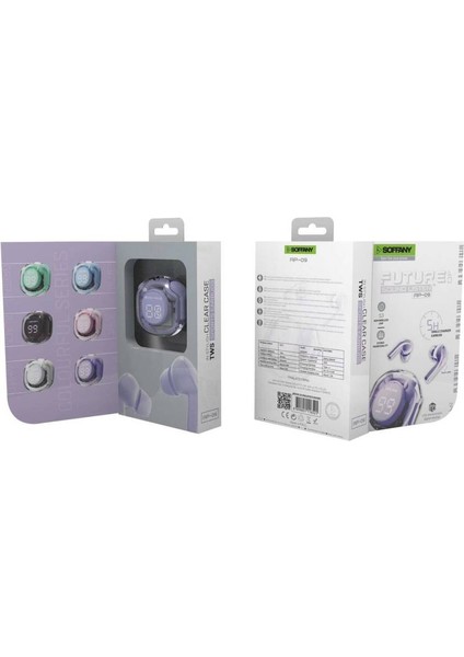 AP09-010 TWS Bluetooth Kulaklık Bileklik Lila indirimleri