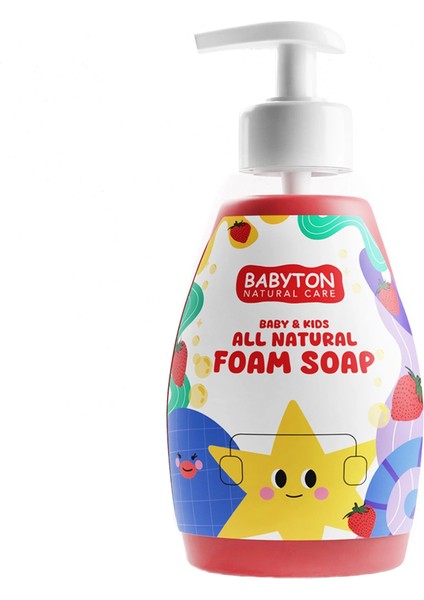 Doğal Çilekli Köpük Sabun 350 ml indirimleri