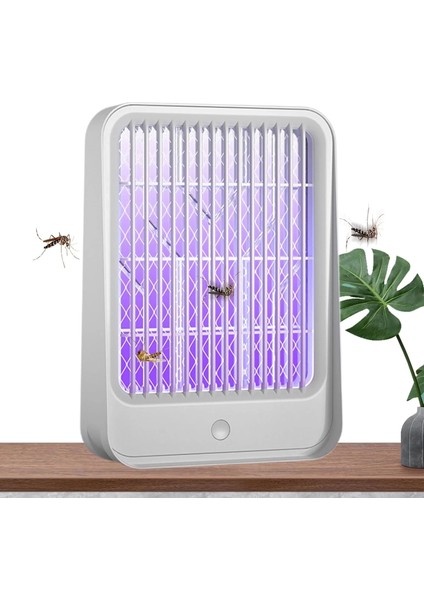 Elektrikli Sinek Kovucu USB Şarjlı Sessiz ve Etkili LED Işıklı Kapan