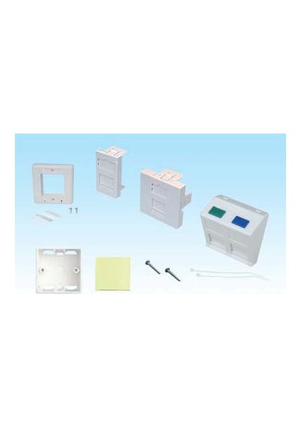 Fransız Tipi Sıva Altı Priz Id Istasyonla Birlikte (45X45MM Boşluk)