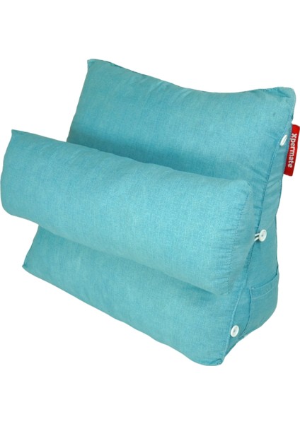 Yükseklik Ayarlı Tv Yastığı Bel Destek Yastığı Sırt Yastığı Boyun Destekli Yastık Ameliyat Sonrası Yastık Mavi