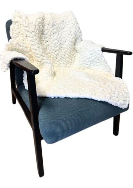 3096 El Örgüsü Baklava Desenli Puffy Iplik Bebek Battaniyesi modelleri