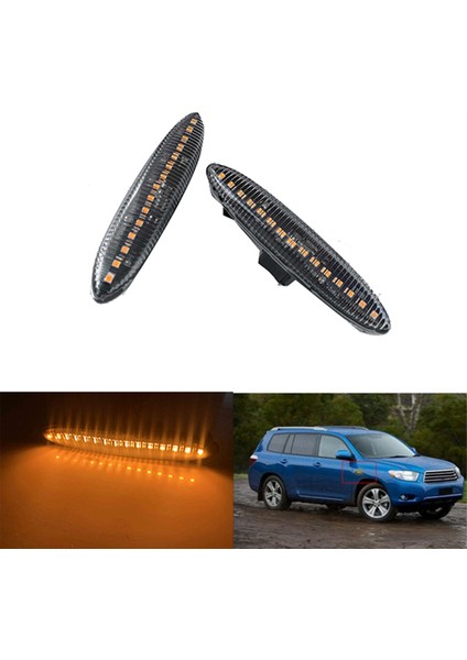 Araba LED Ön Yan Işaretli Işıklar Lexus Için Sinyal Göz Kırpıcısı IS250 Toyota Camry Highlander Gösterildiği Gibi 81730-30131 (Yurt Dışından) indirimleri