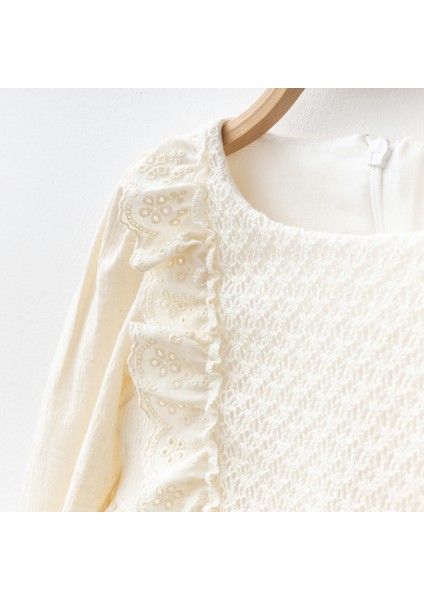 Fırfırlı Fiyonklu Kız Bebe Elbise fiyatları