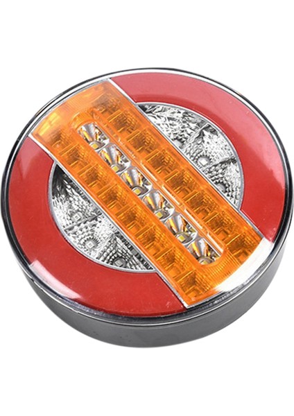 4 Inç Römork Dinamik Kuyruk Işığı 24V LED Kamyon Fren Lambası LED Yuvarlak Su Hamburger Arabalar, Tekneler, Otobüsler, Karavanlar Için (Yurt Dışından)