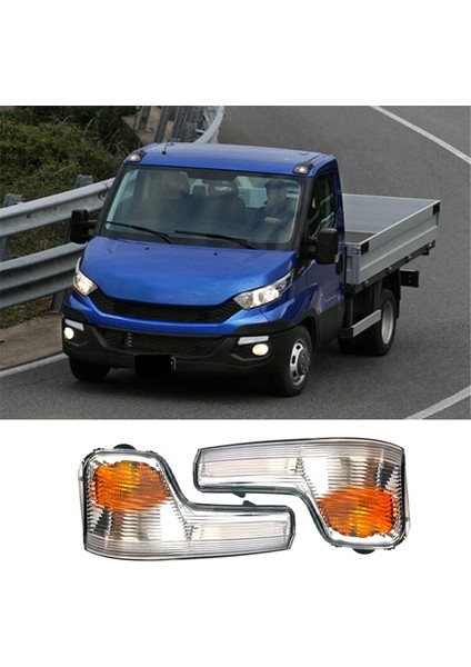 Otomatik Dikiz Aynası Dönüş Sinyali Işıkları Tersine Dönen Gösterge Lambası Muhafazası Iveco Için Ampul Olmadan Günlük 2015-2020 Sol (Yurt Dışından) fırsatları