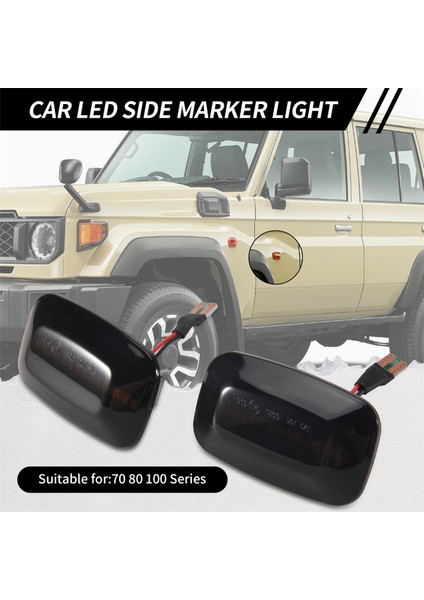Toyota Land Cruiser 70 80 100 Serisi Için Araba Dinamik LED Yan Işaretçi Işık Dönüş Sinyal Işığı (Yurt Dışından) fırsatları