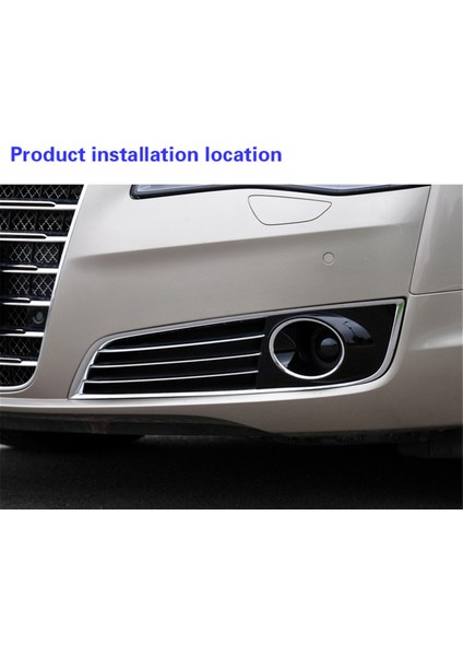Audi A8 D4 2010-2014 Için Sol Ön Tampon Lambası Sis Lamba Çerçevesi Izgarası 4H0807679 (Yurt Dışından) fırsatları