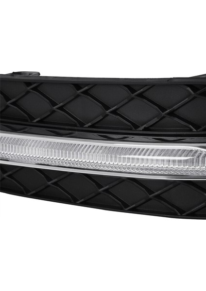 Çift LED Drl Gündüz Koşu Farları Sis Lambası Mercedes Benz C-Serisi W204 C250 C300 11-13 (Yurt Dışından)