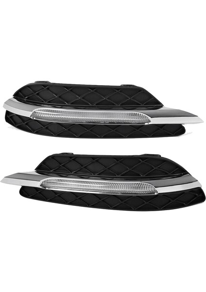 Çift LED Drl Gündüz Koşu Farları Sis Lambası Mercedes Benz C-Serisi W204 C250 C300 11-13 (Yurt Dışından) fırsatları