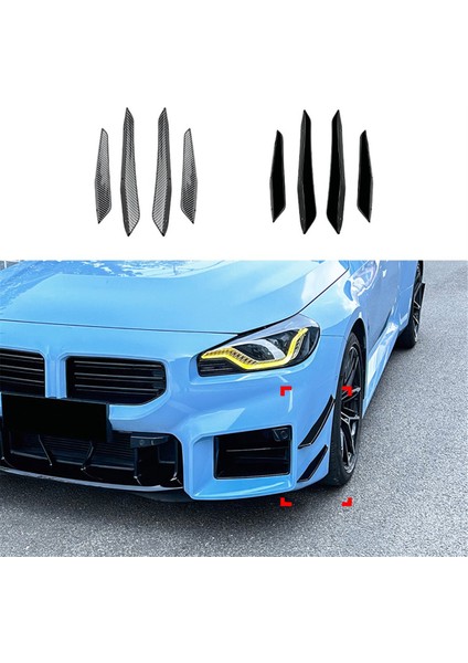Araba Ön Tampon Yan Sıçrama Spoiler Sis Lambası Yan Spoiler Trim Bmw 2 Serisi M2 G87 2023+ Karbon Fiber (Yurt Dışından) fırsatları