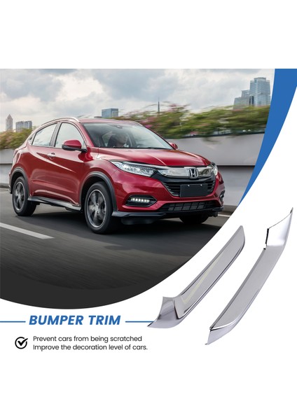 Araba Chrome Ön Tampon Alt Grille Trim Şeritler Honda Hrv Hr-V-Vzel 2021 2022 (Yurt Dışından) fırsatları