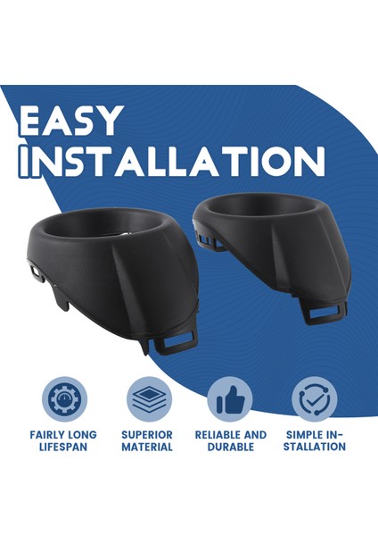 Ford Focus Için 3 Iıı 2012-2014 Ön Tampon Sisli Fog Kapağı Çerçeveleri Muhafaza Trim-Black (Yurt Dışından) fırsatları