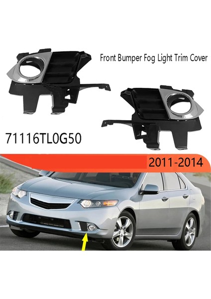 Araba Sol Ön Tampon Sis Lambası Trim Kapak Gündüz Koşu Işıkları Honda Acura Tsx 2011-2014 71116TL0G50 (Yurt Dışından) fırsatları