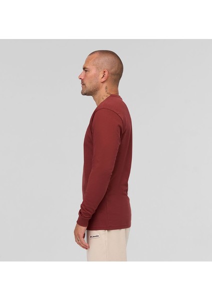 Csc M Basic Sm Logo Ls Tee Bordo Erkek Outdoor Tshirt CS0354 modelleri