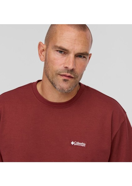 Csc M Basic Sm Logo Ls Tee Bordo Erkek Outdoor Tshirt CS0354 fırsatları