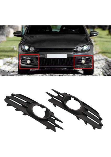 2pcs Araba Ön Tampon Sis Lambası Izgara Izgara Lambası Kapak Vw Scirocco Için 2009-2014 1K8853665 1K8853666 (Yurt Dışından) fiyatları