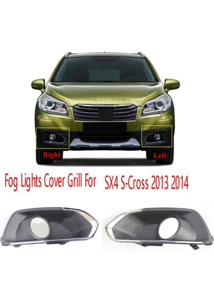 1paır Ön Tampon Çerçeve Sis Işıkları Suzuki Sx4 S-Cross 2013-2016 Sis Lamba Kaputu Krom Dekoratif (Yurt Dışından) fiyatları