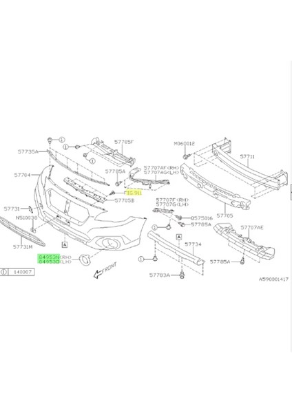 1 Çift Ön Tampon Sis Lambası Çerçeve Kapak Izgara Çerçevesi Surround Kanal 57731AL290 57731AL300 Subaru Outback 2015-2017 (Yurt Dışından) indirimleri