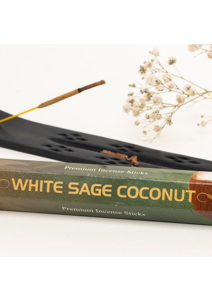 Beyaz Adaçayı & Hindistan Cevizi Aromalı Premium Çubuk Tütsü fiyatları