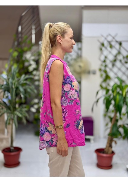 LS8819D Kolsuz Pamukketen Cepli Italyan Bluz Pembe fiyatları