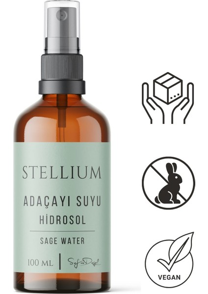Adaçayı Suyu %100 Doğal Hidrosol – Cilt ve Saç Bakımı, Ferahlatıcı Tonik, 100 M fiyatları