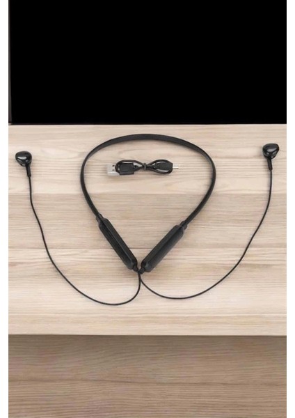 Kablolu Boyun Askılı Dijital Göstergeli Bluetooth Kulaklığı 60 Saat indirimleri