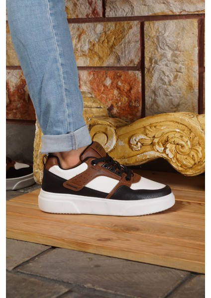 Jack&lion Erkek Sneaker Alaca Desen Siyah Taba Beyaz Ayakkabı fiyatları