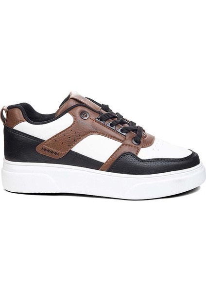 Jack&lion Erkek Sneaker Alaca Desen Siyah Taba Beyaz Ayakkabı