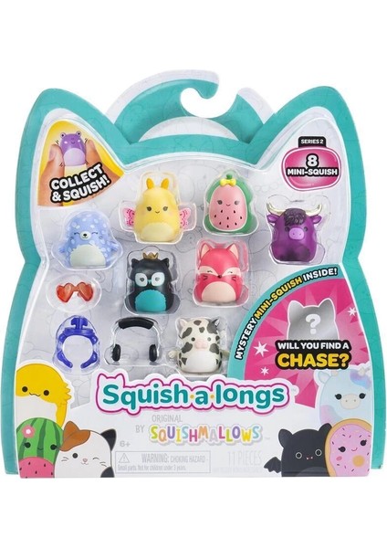 AL0021 Squish-A-Longs 8 Figür + Yüzük Set Asorti Seri 2