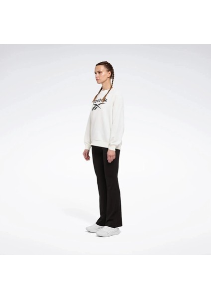 New Id Reg Crew 0 Yaka Kadin Sweat - Ekru modelleri