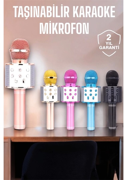 Taşınabilir Bluetooth Karaoke Mikrofon: Hafıza Kart Girişli, Etkileyici Performans fiyatları