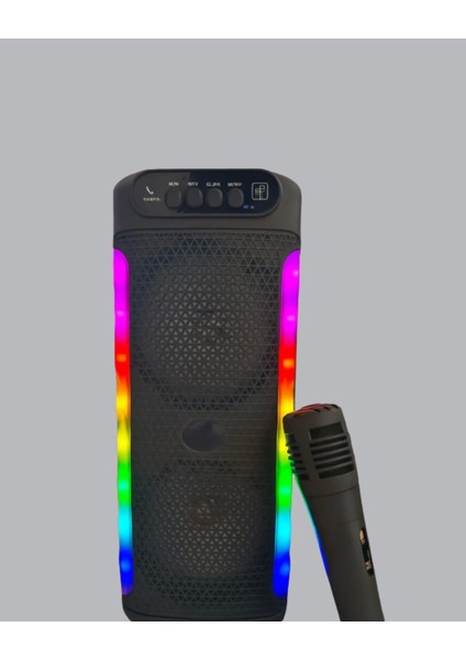 Çift 4 Inç Hoparlörlü Rgb Işıklı Bluetooth Ses Sistemi fırsatları