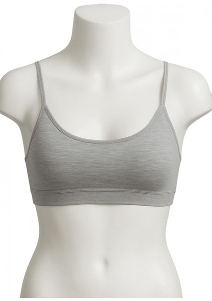 Miraxx Gri Mı Emay 1815 6&apos;lı Pedli Alıştırma Sütyeni