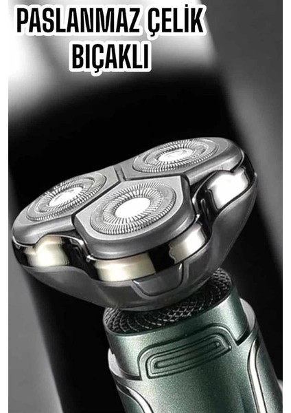Yüksek Performanslı 3 Başlıklı Profesyonel Tıraş Makinesi indirimleri