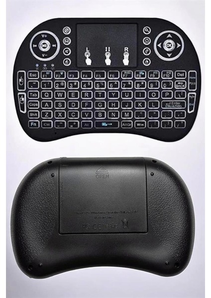 Işıklı Kablosuz Mini Q Klavye Tüm Cihazlara Uyumlu indirimleri