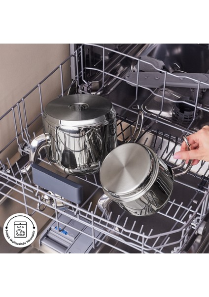 Deren Devrilmez Maxi Boy Indüksiyon Tabanlı Çaydanlık Takımı