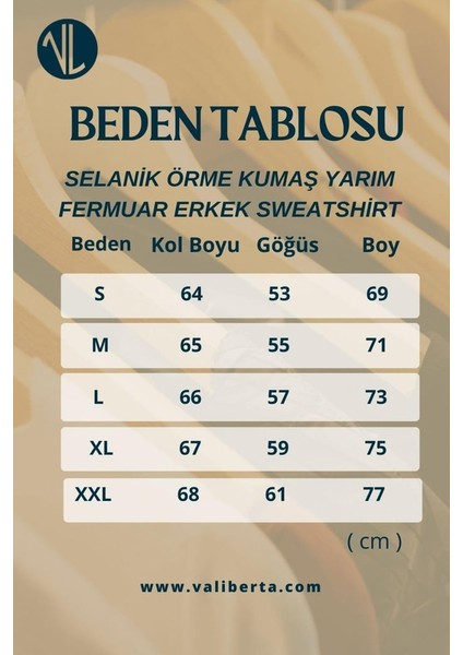 Lars Selanik Örme Kumaş Yarım Fermuar Erkek Sweatshirt - Siyah